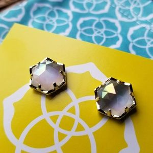 Kendra Scott Macy Studs Slate Iridescent